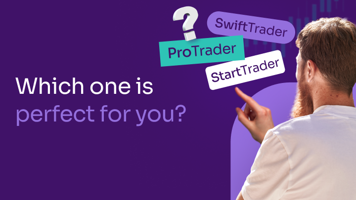 A trader is choosing the right prop trading challenge